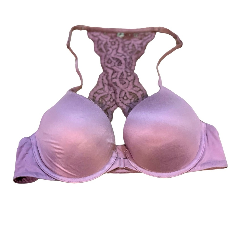Victoria's Secret 34B body by Victoria racer back perfect shape purple underwir